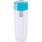 Пляшка для води XD Modo з трубочкою блакитна P436.045